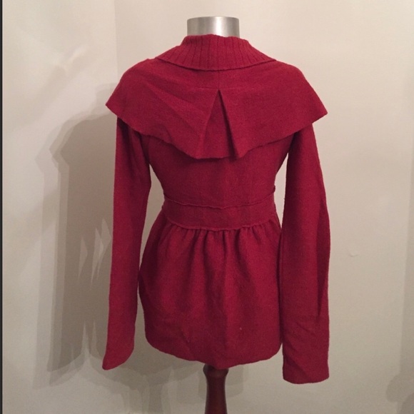 Anthropologie Red wool sweater - Picture 2 of 6